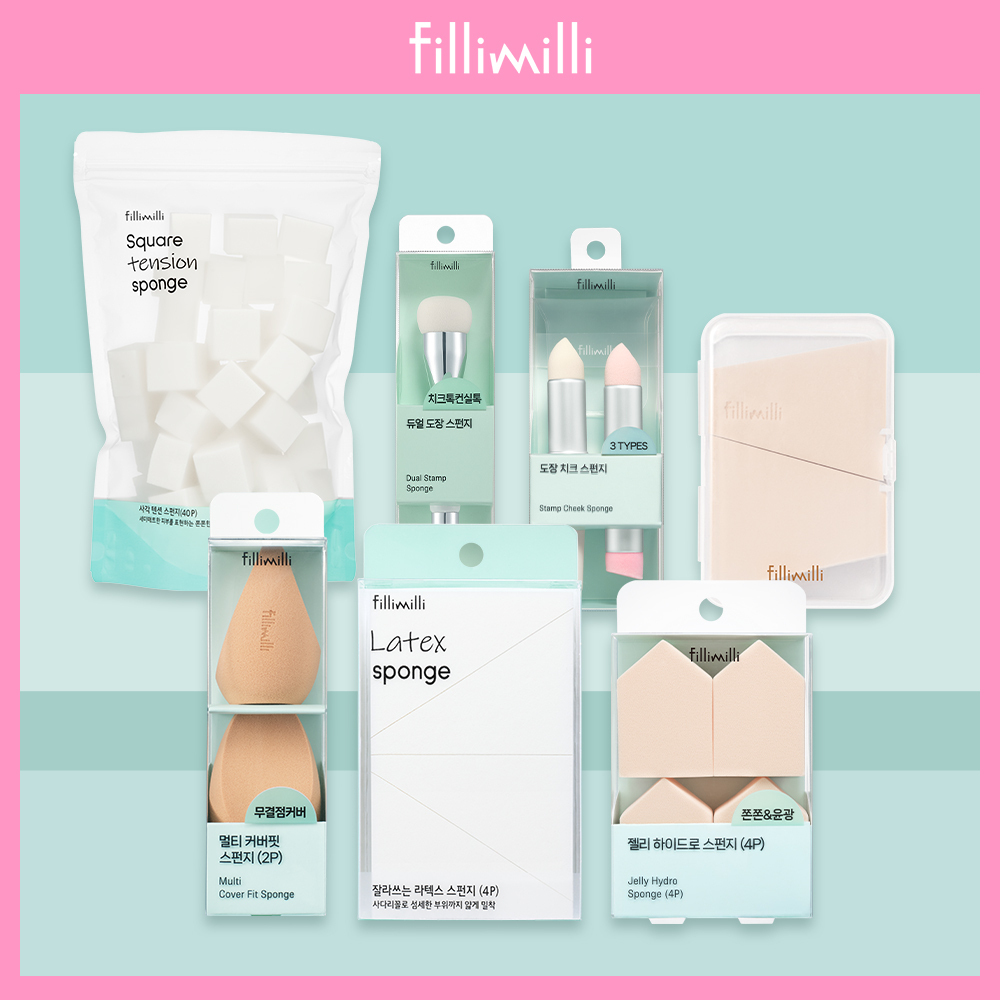 Choose 1 of 7 types of Fillimilli makeup sponges