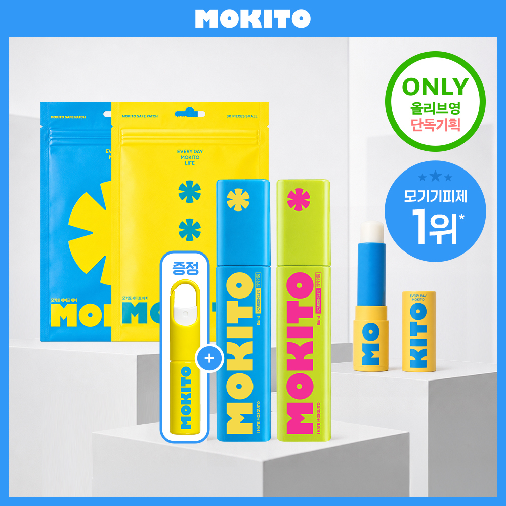 [1위 모기기피제] 모키토 모키밤/모기퇴치 스프레이 식약처인증/세이프패치(S/L) 4종