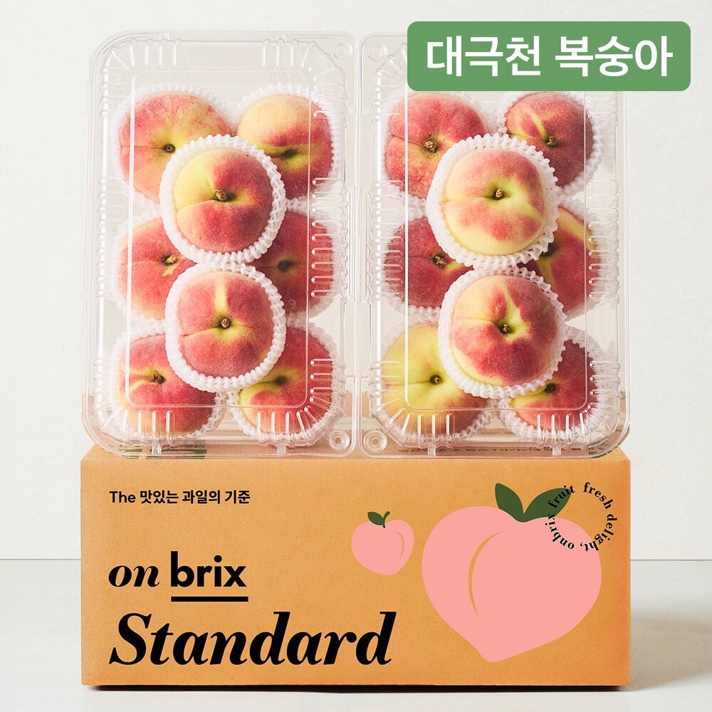 [온브릭스] 납작한 백도의 쫀득함 하우스 대극천 복숭아