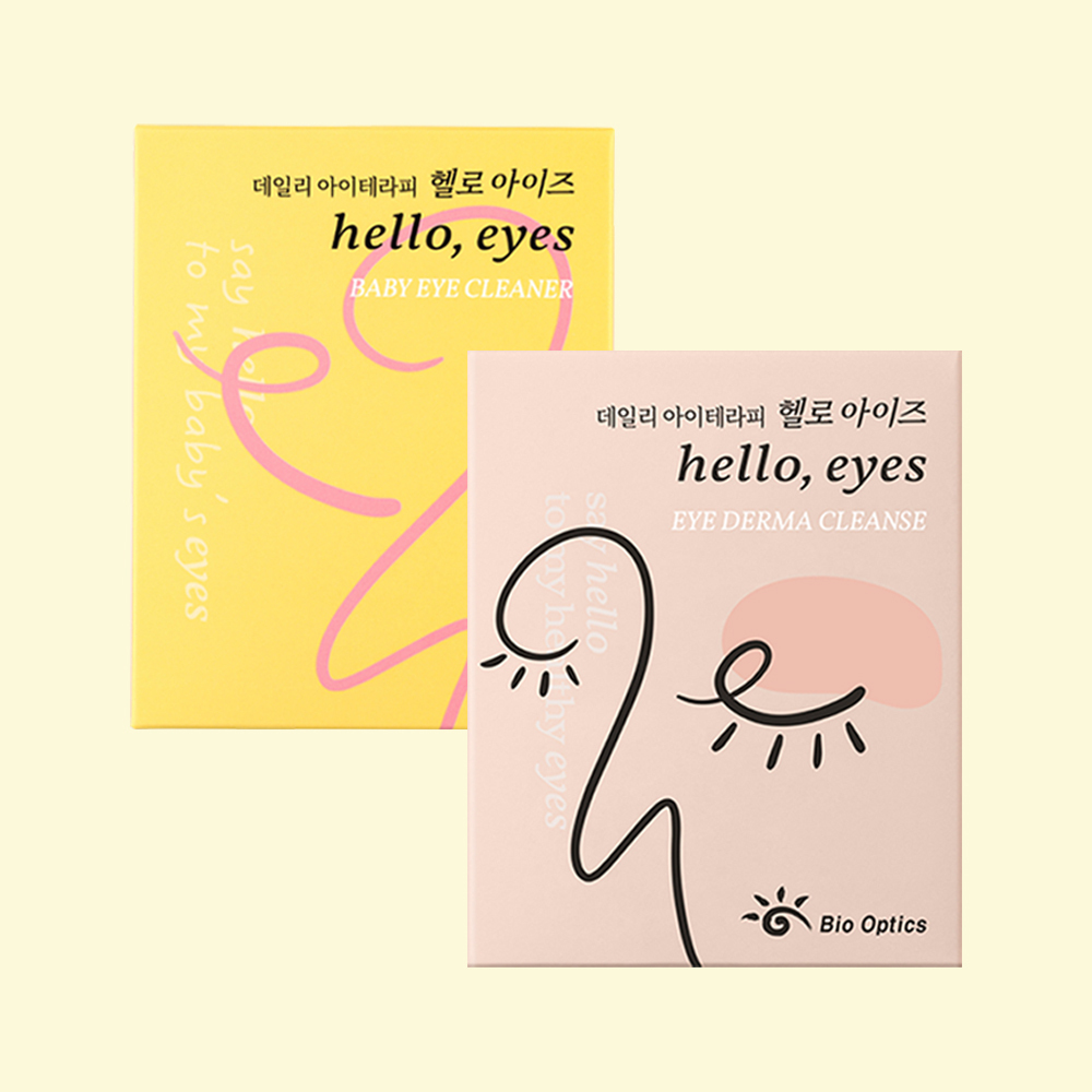 [눈꺼풀세정제] 헬로아이즈 베이비 아이티슈/아이더마 클렌즈 30개입 2종 택 1