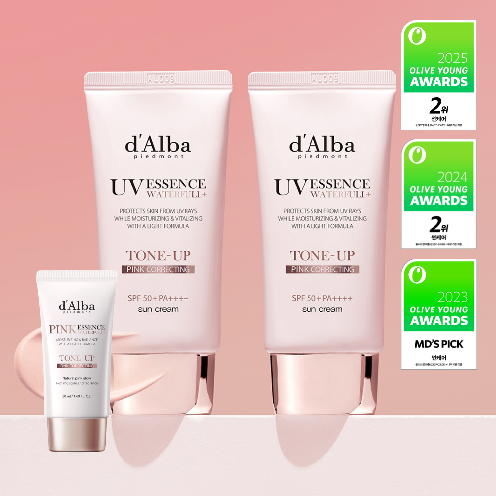 달바 [생기톤업/스웨트프루프] 달바 핑크 톤업 선크림 듀오 기획 (50ml+50ml)