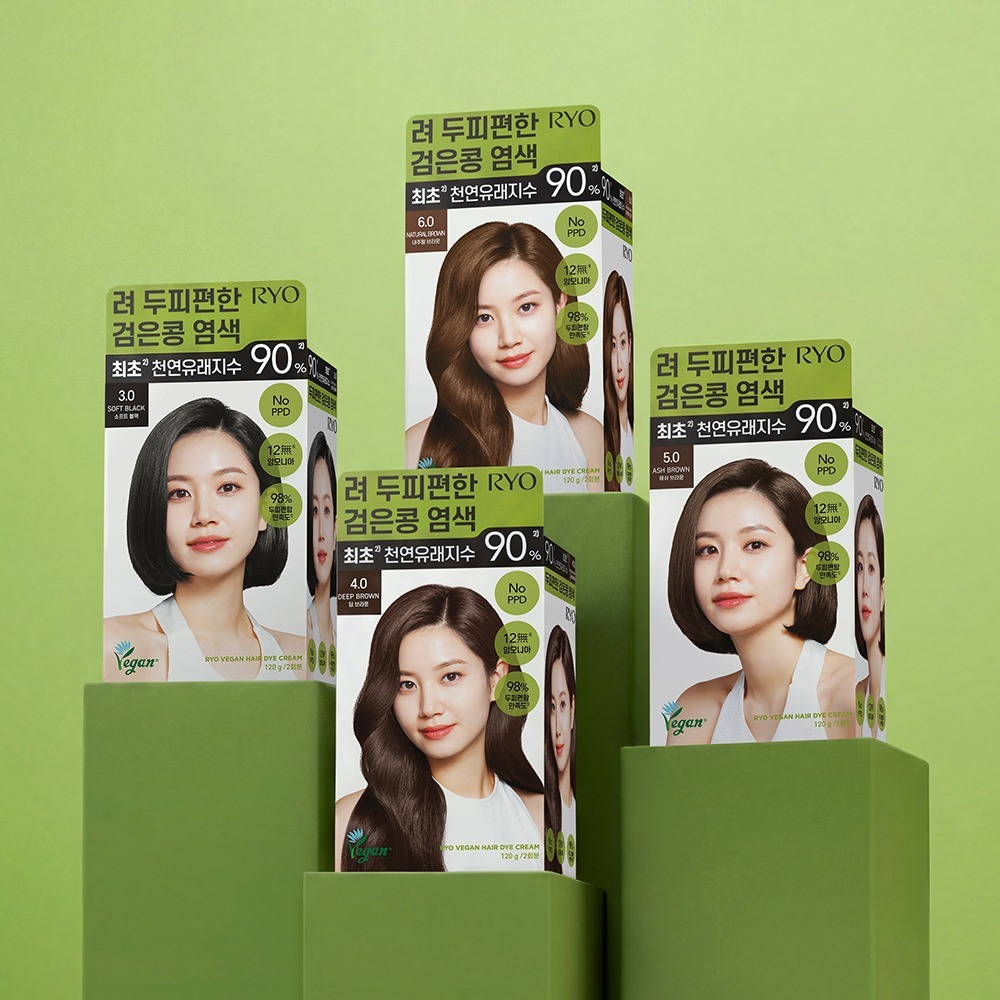 려 두피편한 검은콩 염색 120G 4종