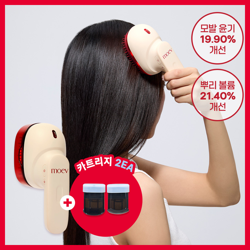 모에브 헤어 스티머 프로 + 카트리지 2입