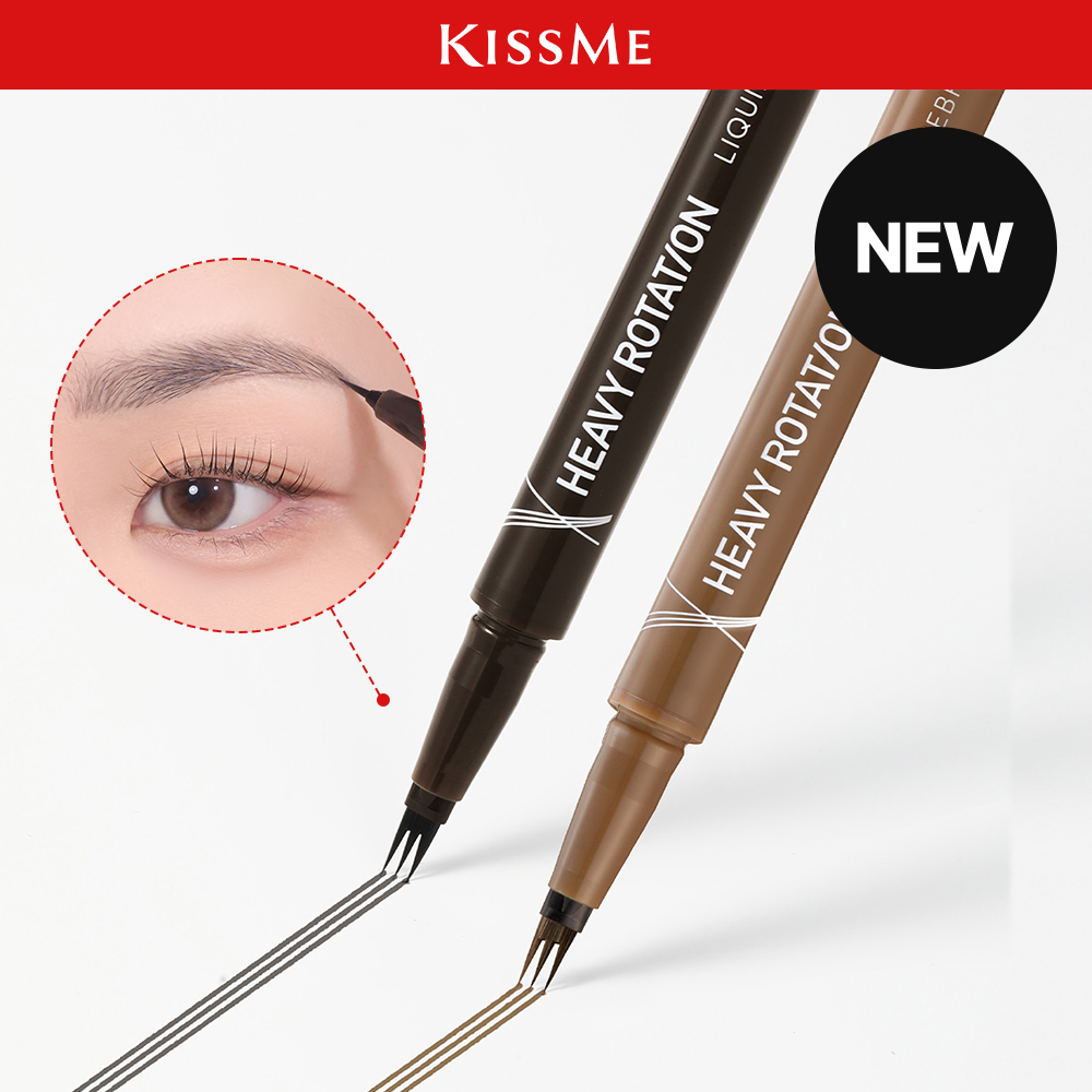 Kiss Me Heavy Rotation Fake Liquid Eyebrow 0.4ml (Gray/Brown)