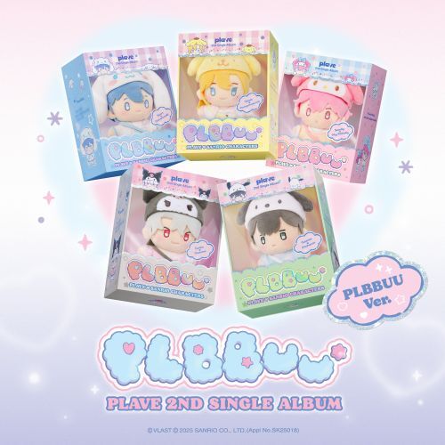플레이브 PLAVE 2nd Single Album PLBBUU (PLBBUU Ver.) 5종 1세트