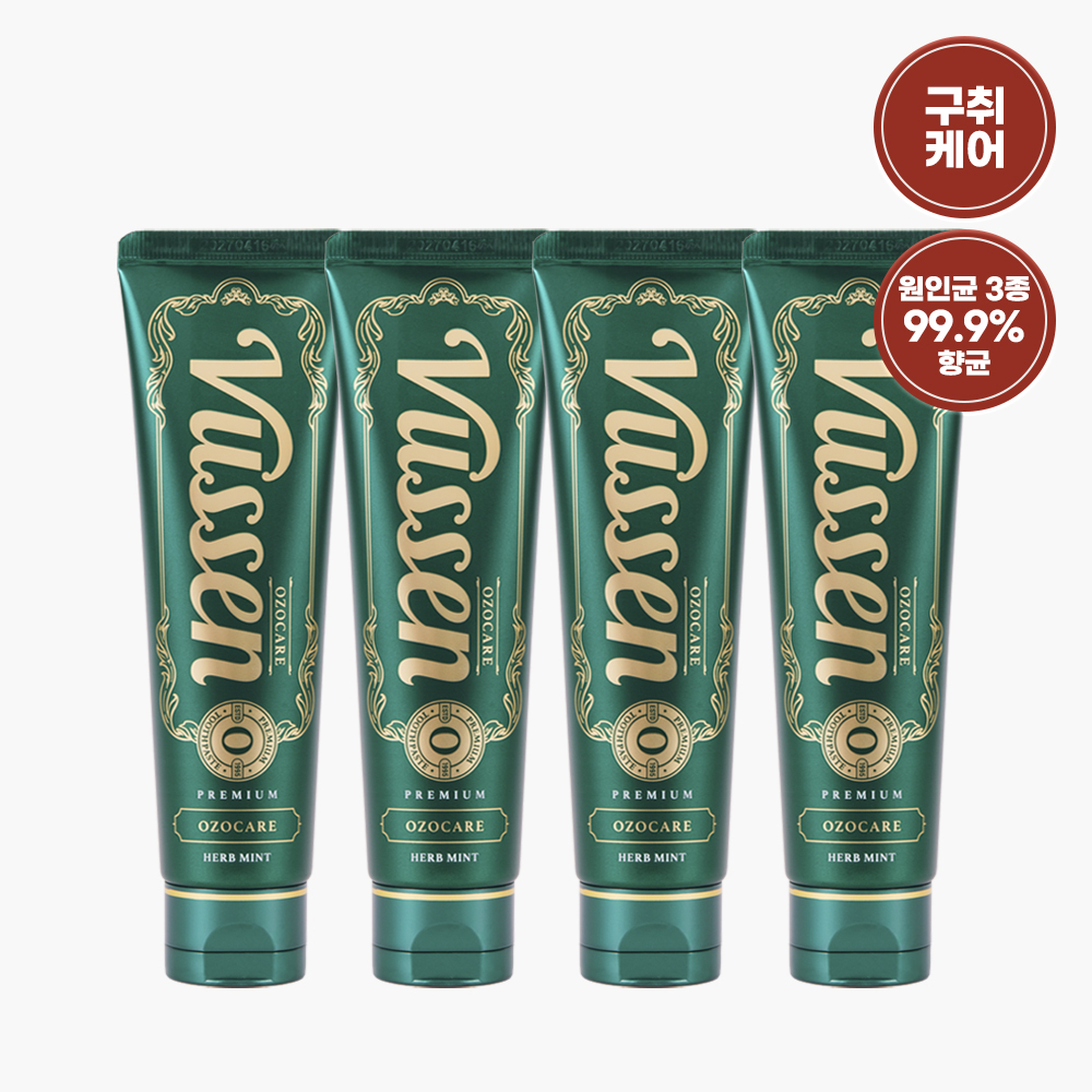 [대용량] 뷰센O 구취케어 치약 120g*4입