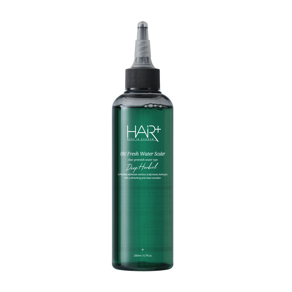 [비듬, 두피냄새] 헤어플러스 두피 딥클렌징 오프레시 딥 허벌 워터 스케일러 200ml (스케일링,탈모완화,쿨링)