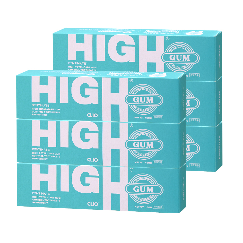 크리오 덴티메이트 하이토탈케어 검 컨트롤 치약 150g 6개