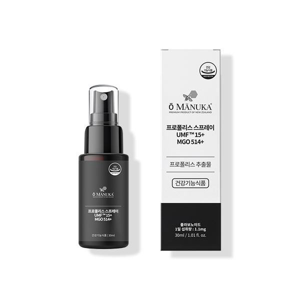 오마누카 마누카꿀 프로폴리스 스프레이 UMF 15+ / MGO 514+ 30ml