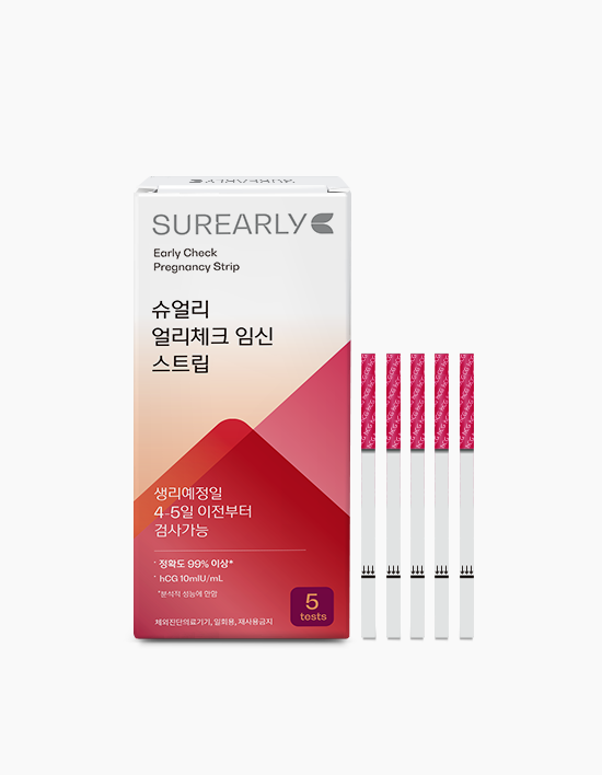 [얼리임테기] 슈얼리 얼리 임신스트립 5개입 [의료기기]