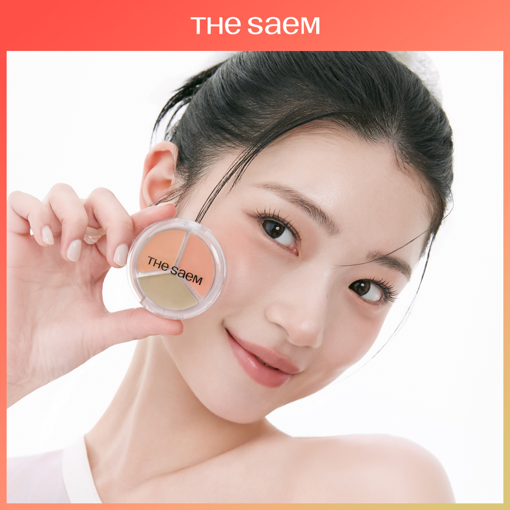 The Saem Cover Perfection Triple Pot Concealer Glow 3colors