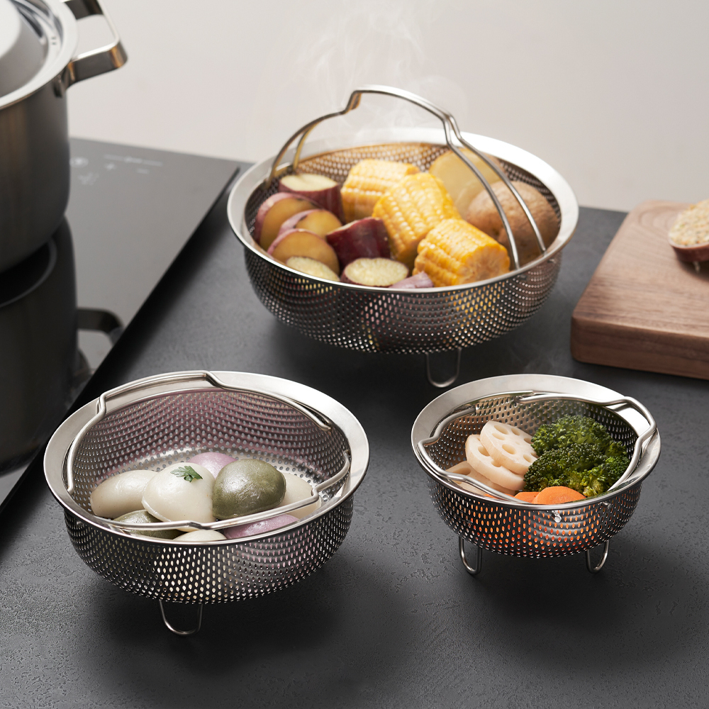 바겐슈타이거 스텐 펀칭찜기 14cm/18cm/22cm [오븐 에어프라이어 채반 다용도]