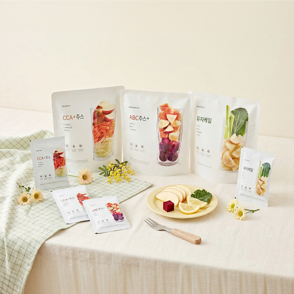 Healthy Beauty 3種セット Organica 冷凍クレンズジュース 100ml 30包 (3種から選択) | Olive