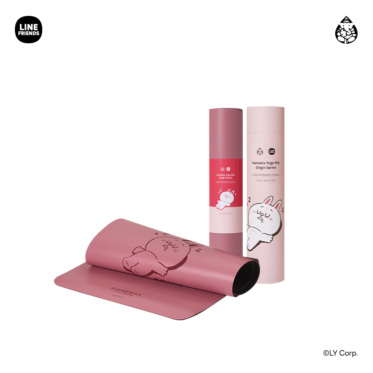 가네샤요가프랍스 가네샤 요가매트 라인프렌즈 에디션 5MM 코니 Pink