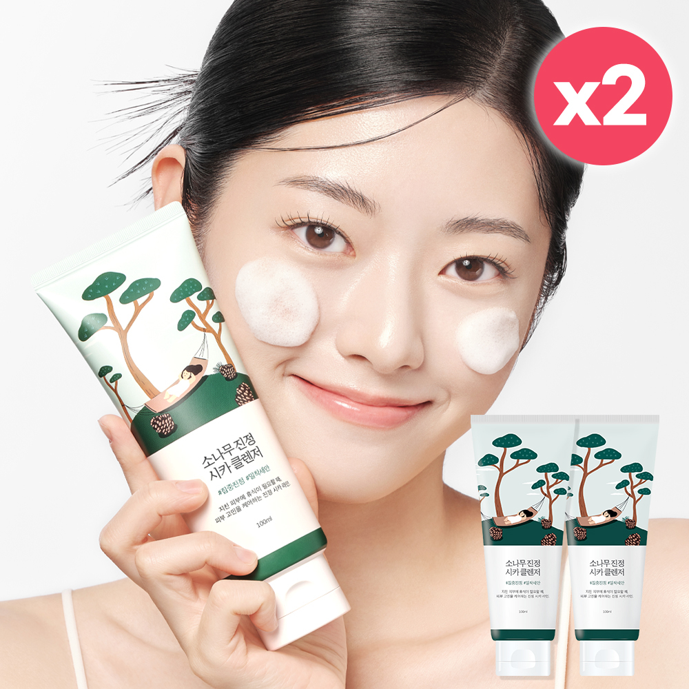 라운드랩 소나무 진정 시카 클렌저 100ml+100ml
