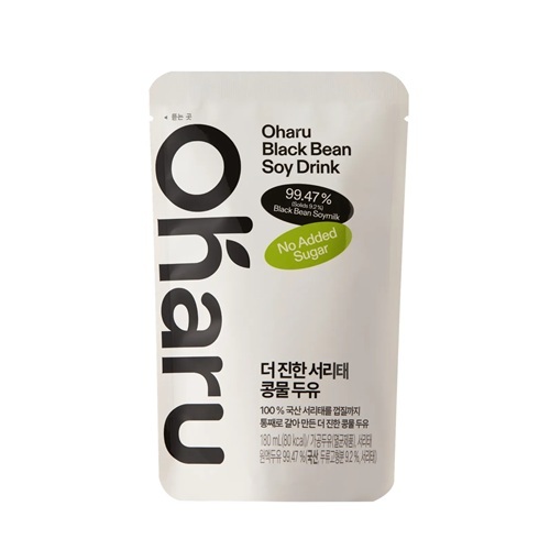 오하루 자연가득 더 진한 서리태 콩물 두유 180ml
