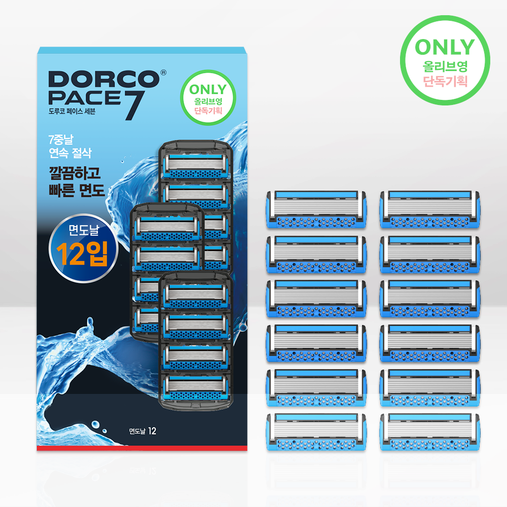 도루코 PACE7 면도날 12입