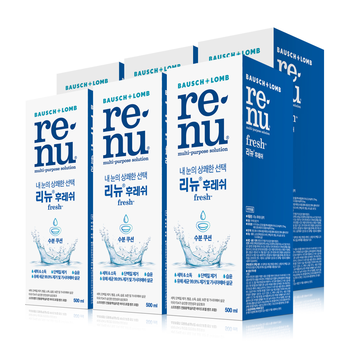 리뉴 후레쉬 500ml_6입 대용량 기획