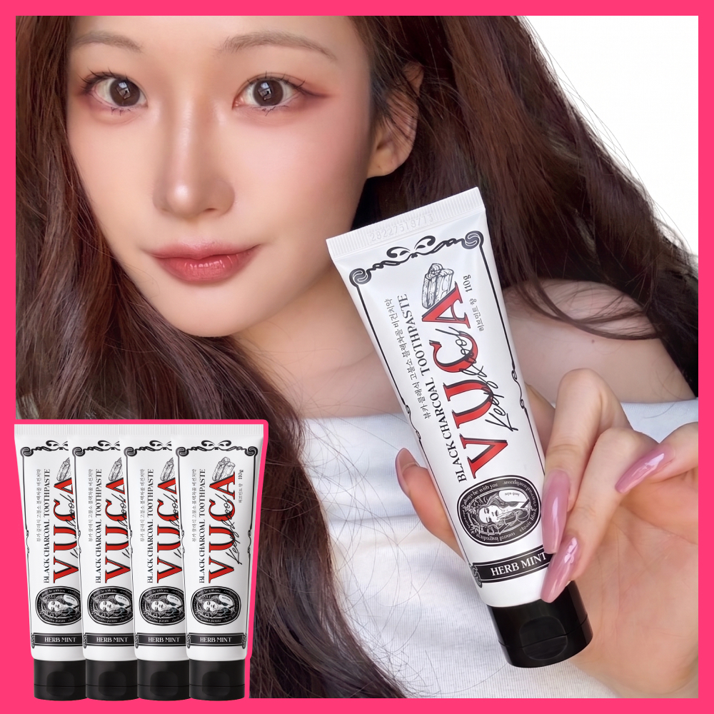 [고불소/대용량] 뷰카 클래식 구취케어 치약 허브민트향 110g 4개입