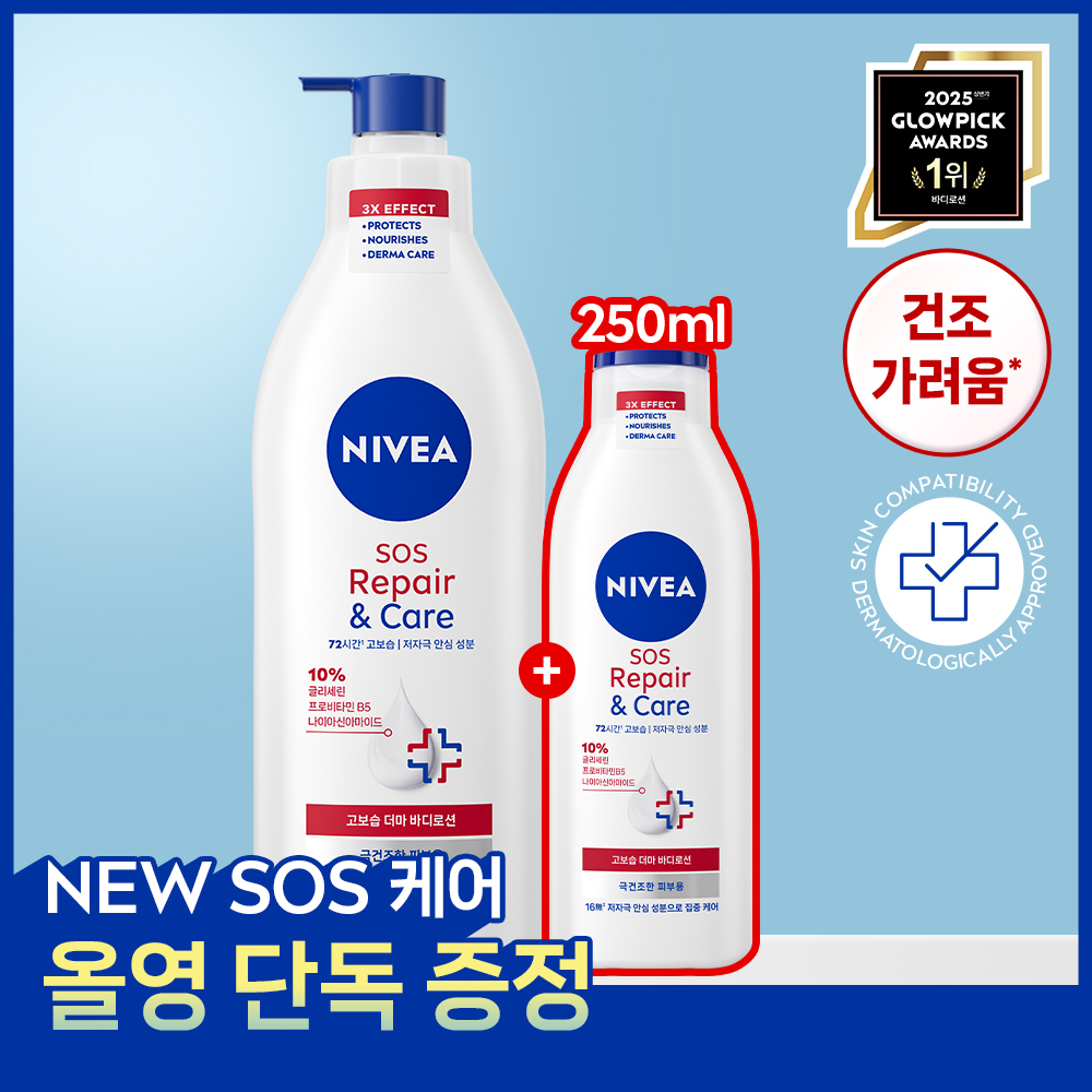 Nivea SOS Repair & Care Body Lotion 400ml special (+250ml free)