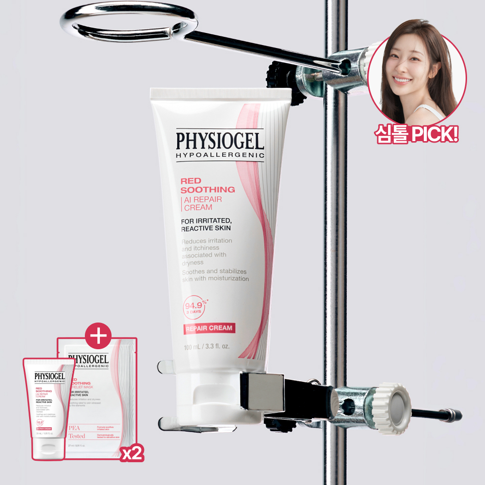 [손상장벽리페어] 피지오겔 레드수딩 AI 리페어 크림 100m 기획(+30ml+마스크 2매)