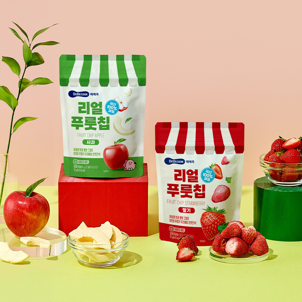 베베쿡 리얼푸룻칩 6개(12g x 6개) 2종 택1