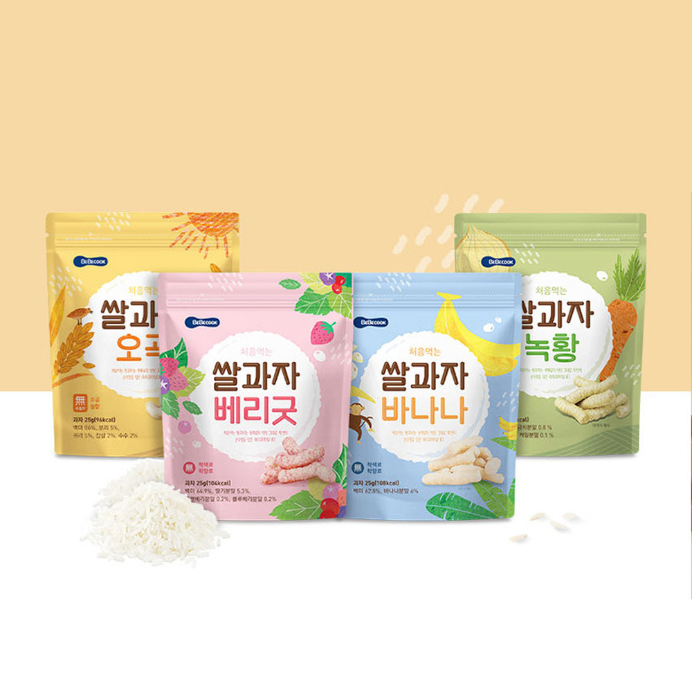 베베쿡 처음먹는 쌀과자 1개(25g) 4종 택1