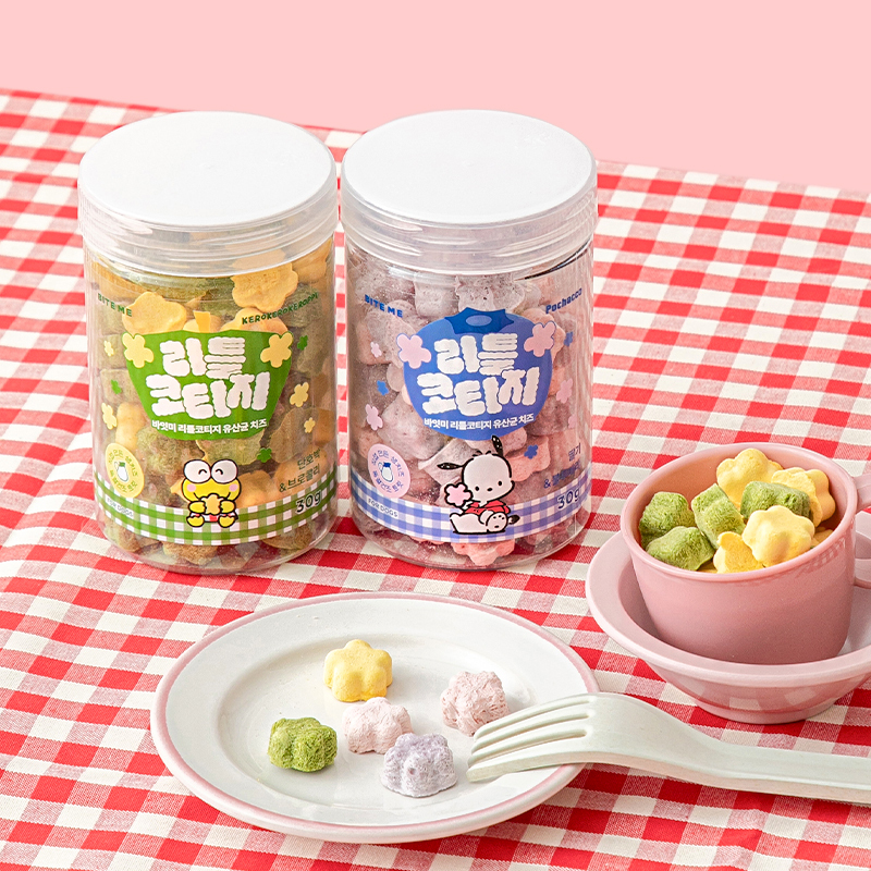바잇미 산리오캐릭터즈 리틀코티지 유산균 치즈 (딸기&블루베리/단호박&브로콜리)