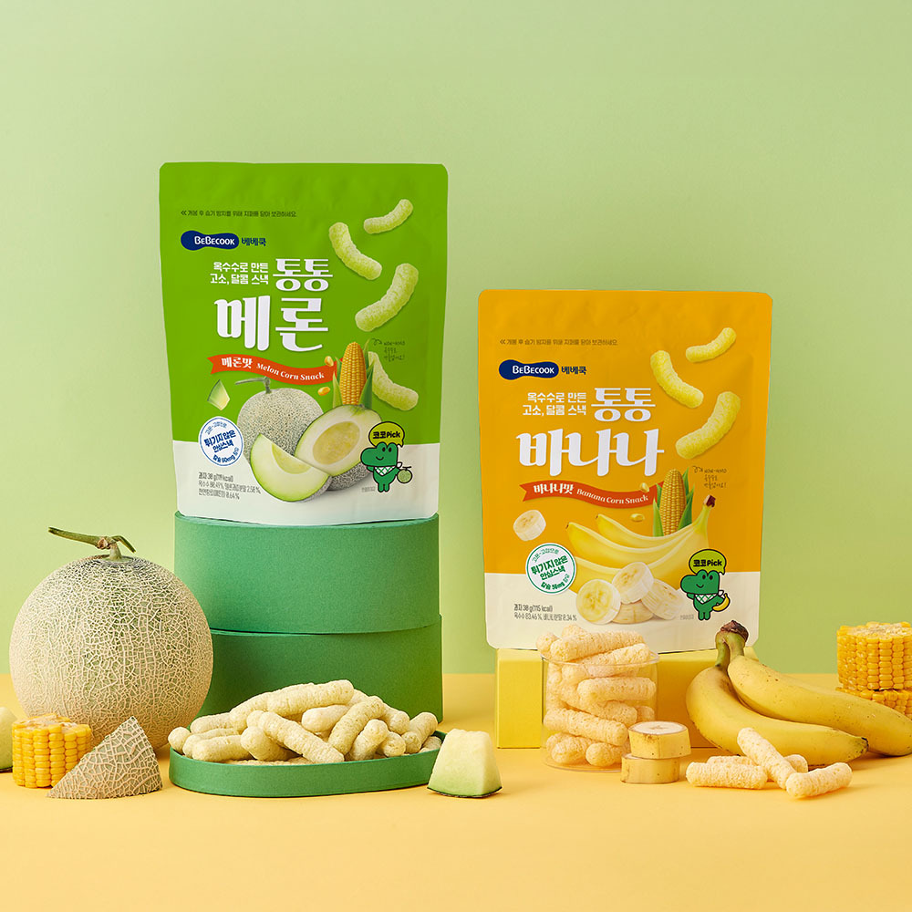베베쿡 통통바나나&통통메론 6개(30g x 6개) 2종 택1
