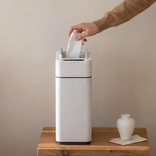 다룸 스마트 자동 센서 미니 쓰레기통 10L 날개형