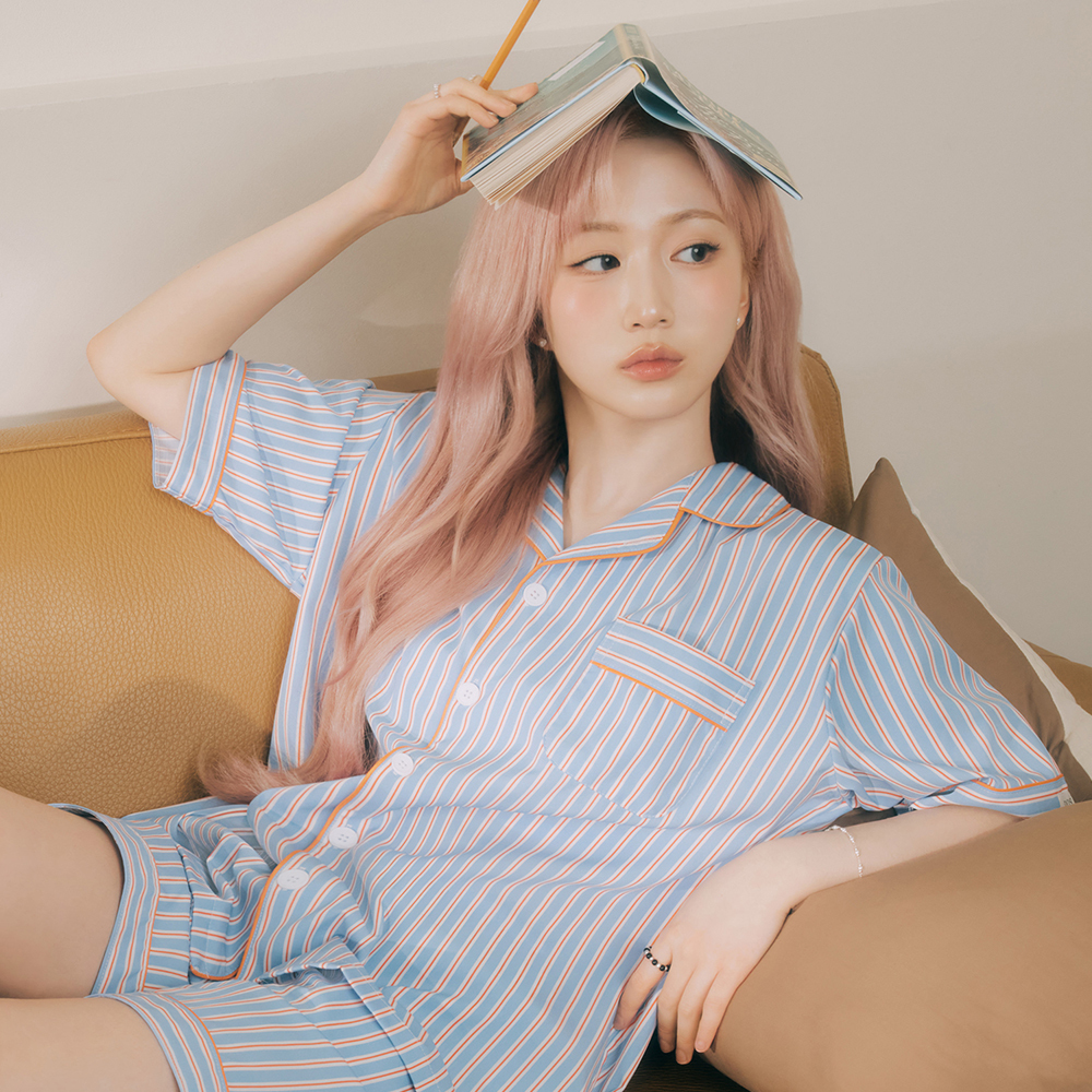 [썸머 슬립] 도씨 실크핏 반팔 파자마 7종 택 1