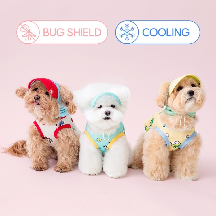 바잇미 산리오캐릭터즈 버그쉴드 쿨베스트 S-5XL (3 colors)