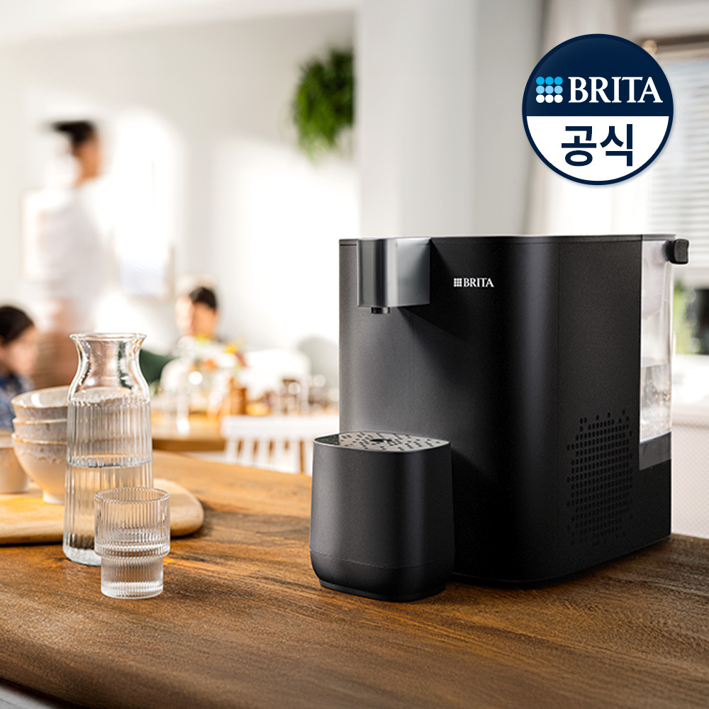 브리타 큐브 쿨 무타공 냉온정수기 5.3L 블랙 + 기본필터 1입