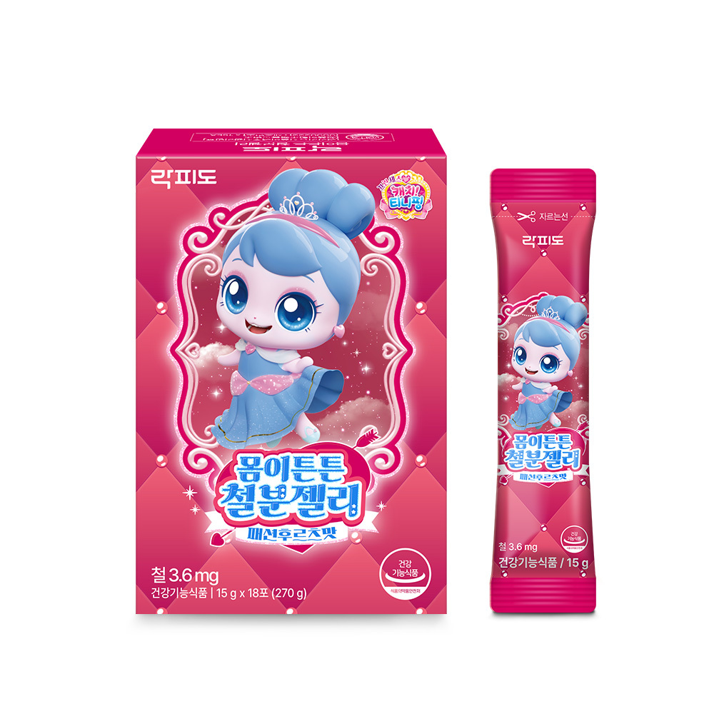 락피도 티니핑 몸이튼튼철분젤리 18포 (18일분)