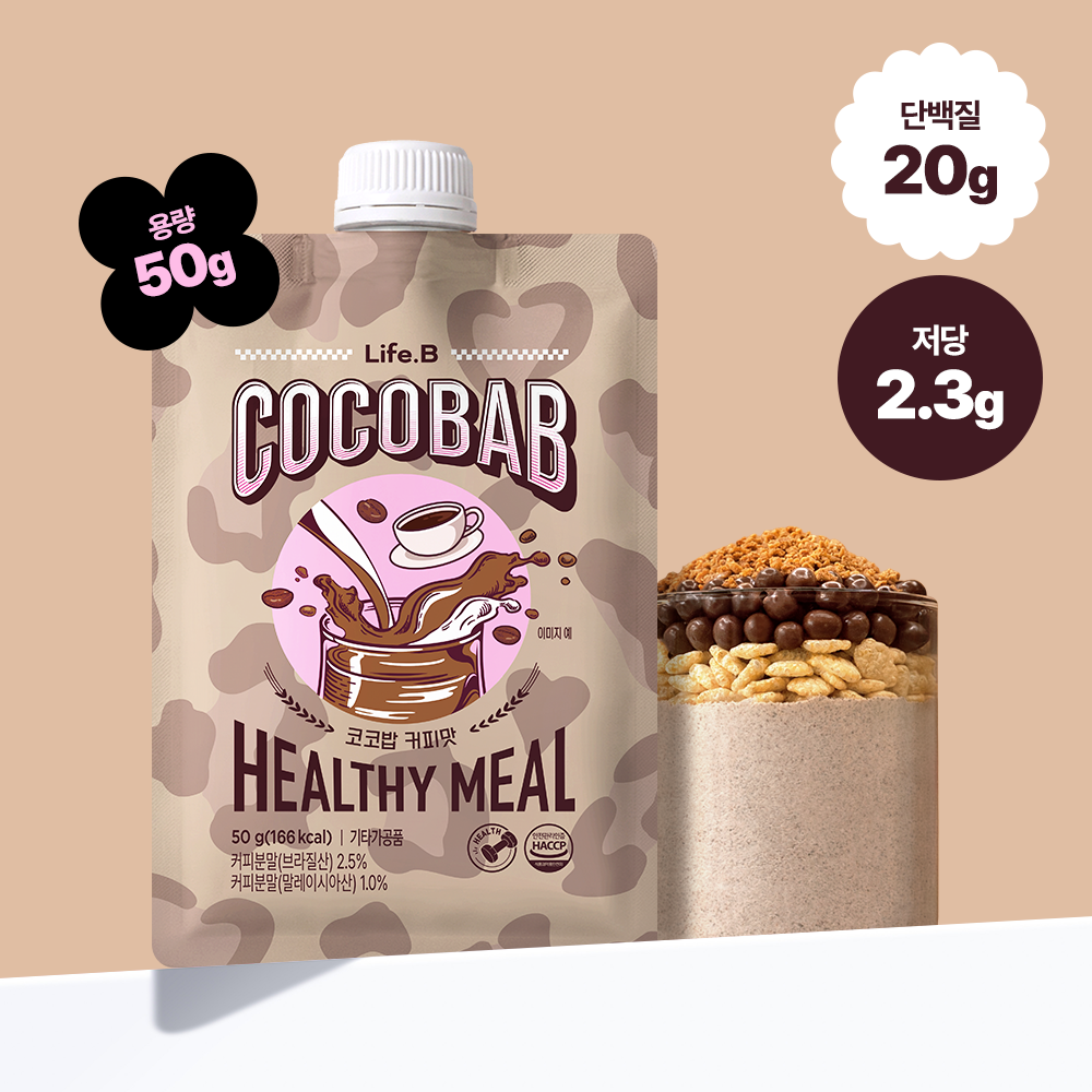 라이프비 코코밥 단백질쉐이크 50g 7개입 커피맛