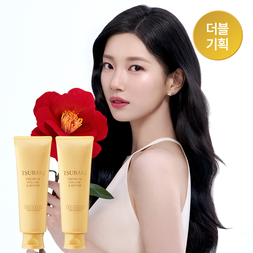[ 한정기획]츠바키 프리미엄 볼륨 & 리페어 트리트먼트 160g 더블 기획