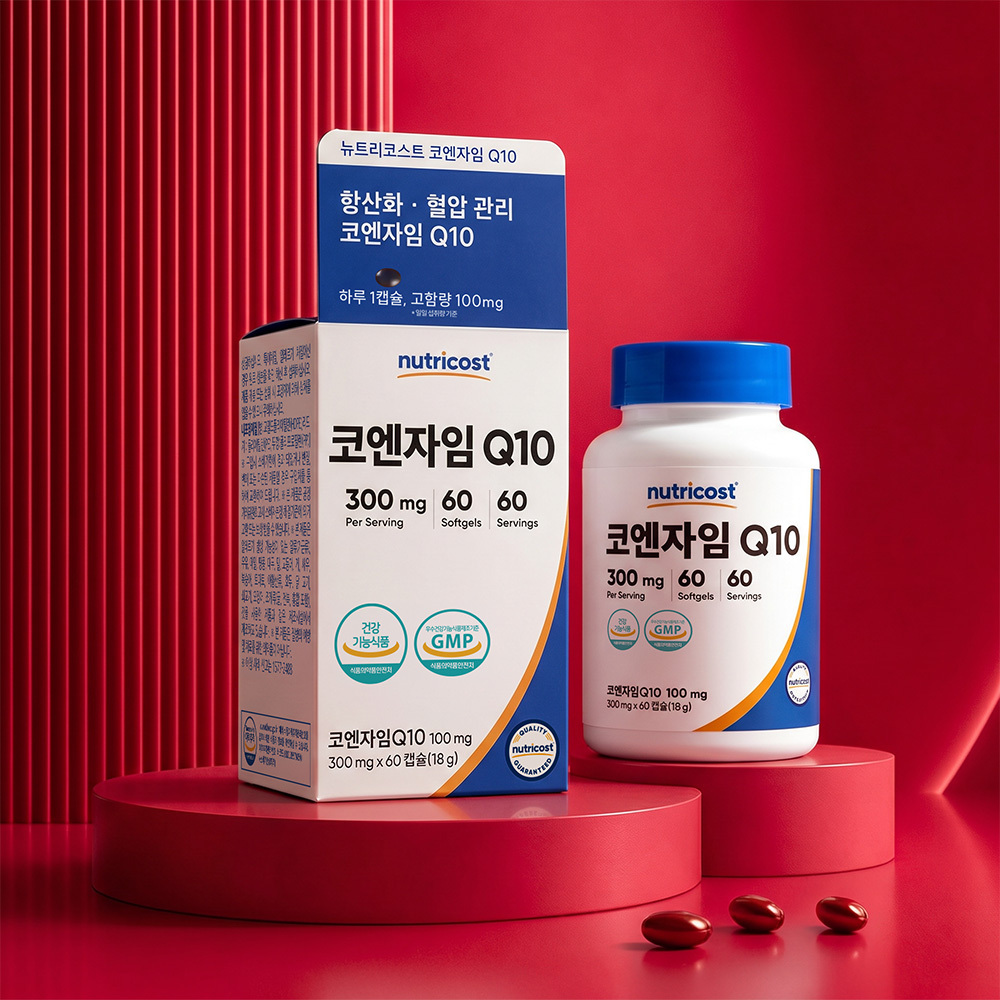 뉴트리코스트 코엔자임Q10 코큐텐 COQ10 100mg 60정 (60일분)