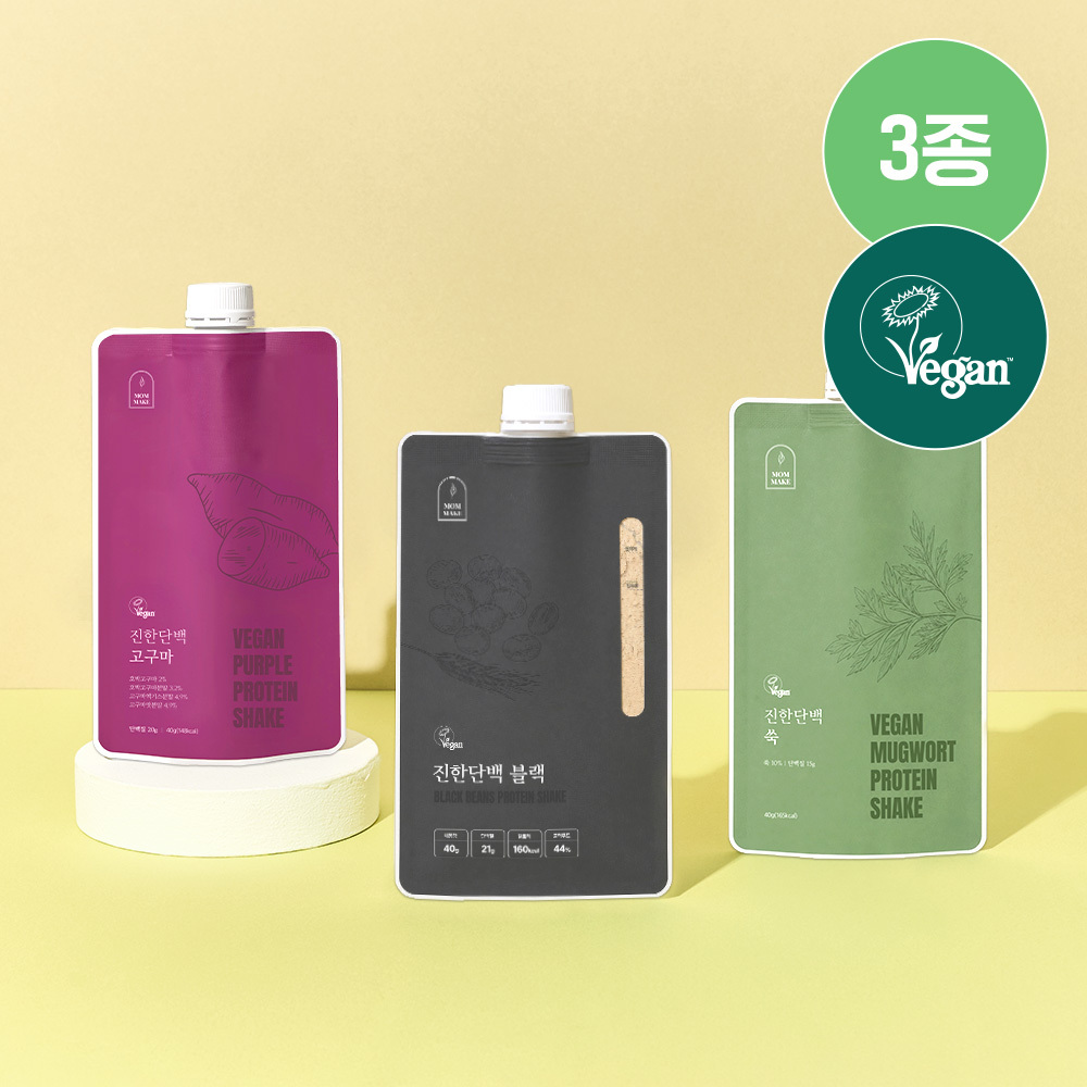맘메이크 진한단백 40g 3종택 1