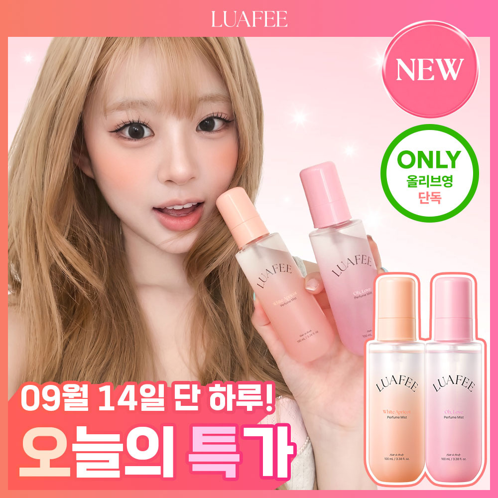 [이현PICK/NEW] 루아페 헤어앤바디 퍼퓸 미스트 100ml 2종 택 1