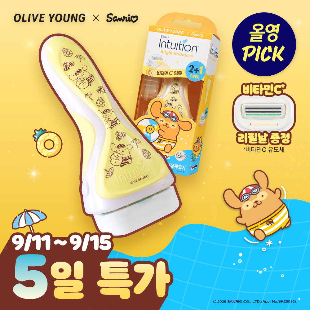 [9월 올영픽] 쉬크 인튜이션 비타민C 래디언스 여성 제모기 폼폼푸린 기획 (기+날2+1입) 외 2종