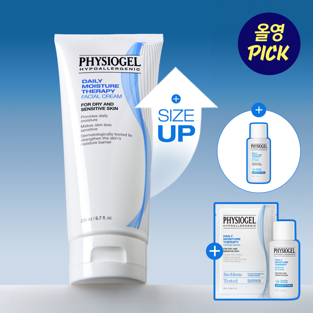 [9월 올영픽] 피지오겔 DMT 페이셜 크림 대용량 200ml 기획(+토너50ml+마스크1매)