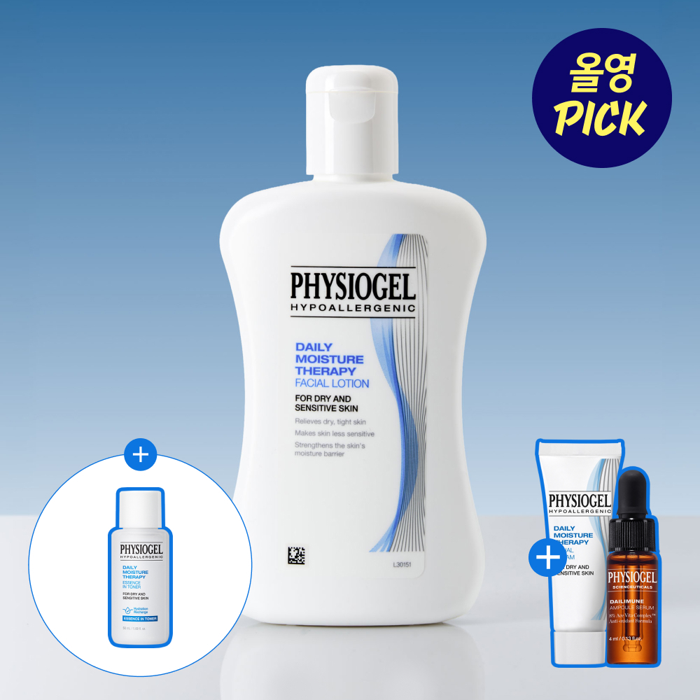 [9월올영픽/72시간수분] 피지오겔 DMT 페이셜 로션 200ml 기획(+크림10ml+데일리뮨앰플4ml)
