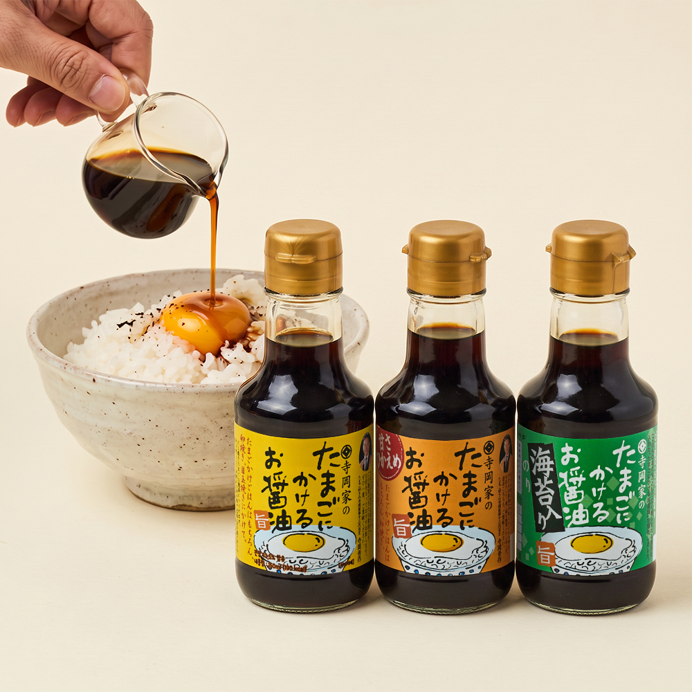 테라오카 계란에 뿌리는 간장소스 150ml 3종 택 1(오리지널, 연한 단맛, 김맛)