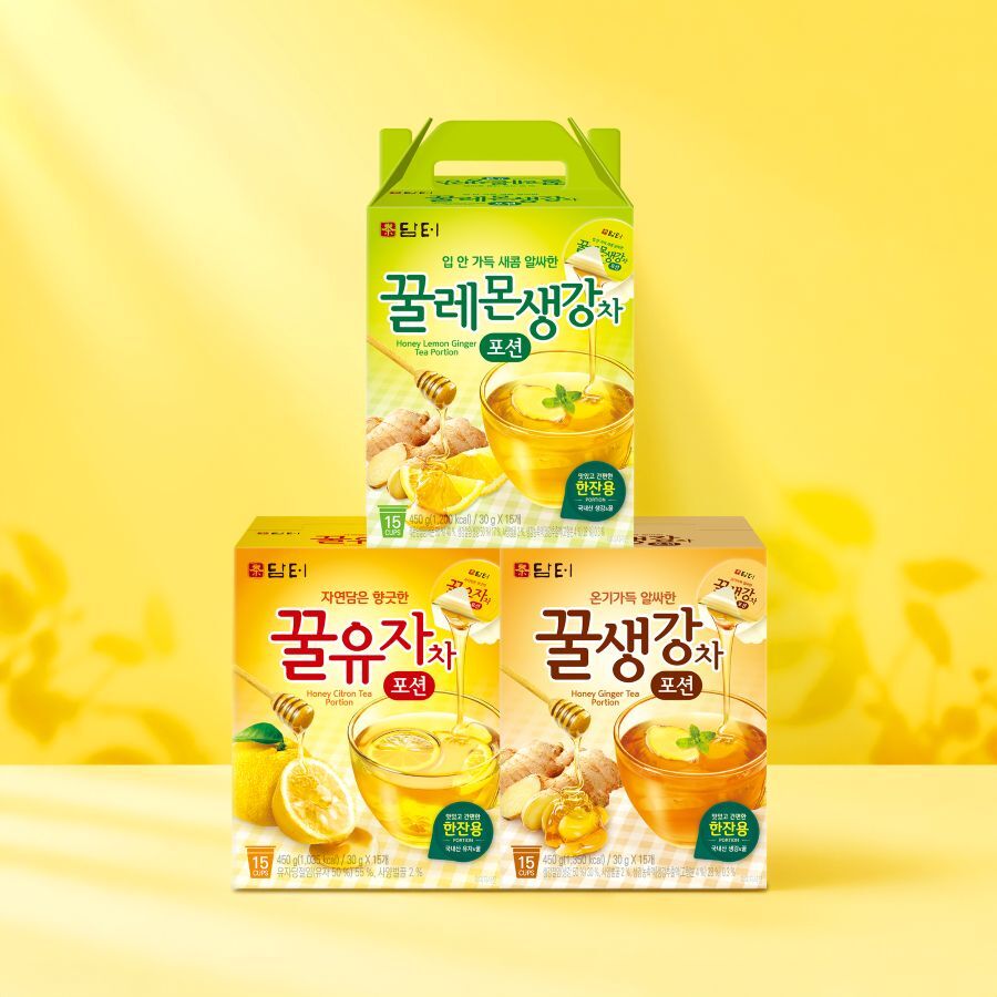 담터 액상포션 15개입 3종 중 택 1(꿀레몬생강차, 꿀유자차, 꿀생강차)