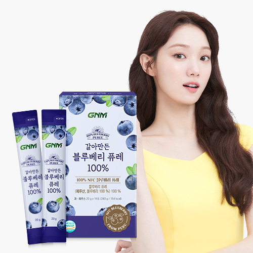 GNM 갈아만든 블루베리 퓨레 100% 1박스 (14포)
