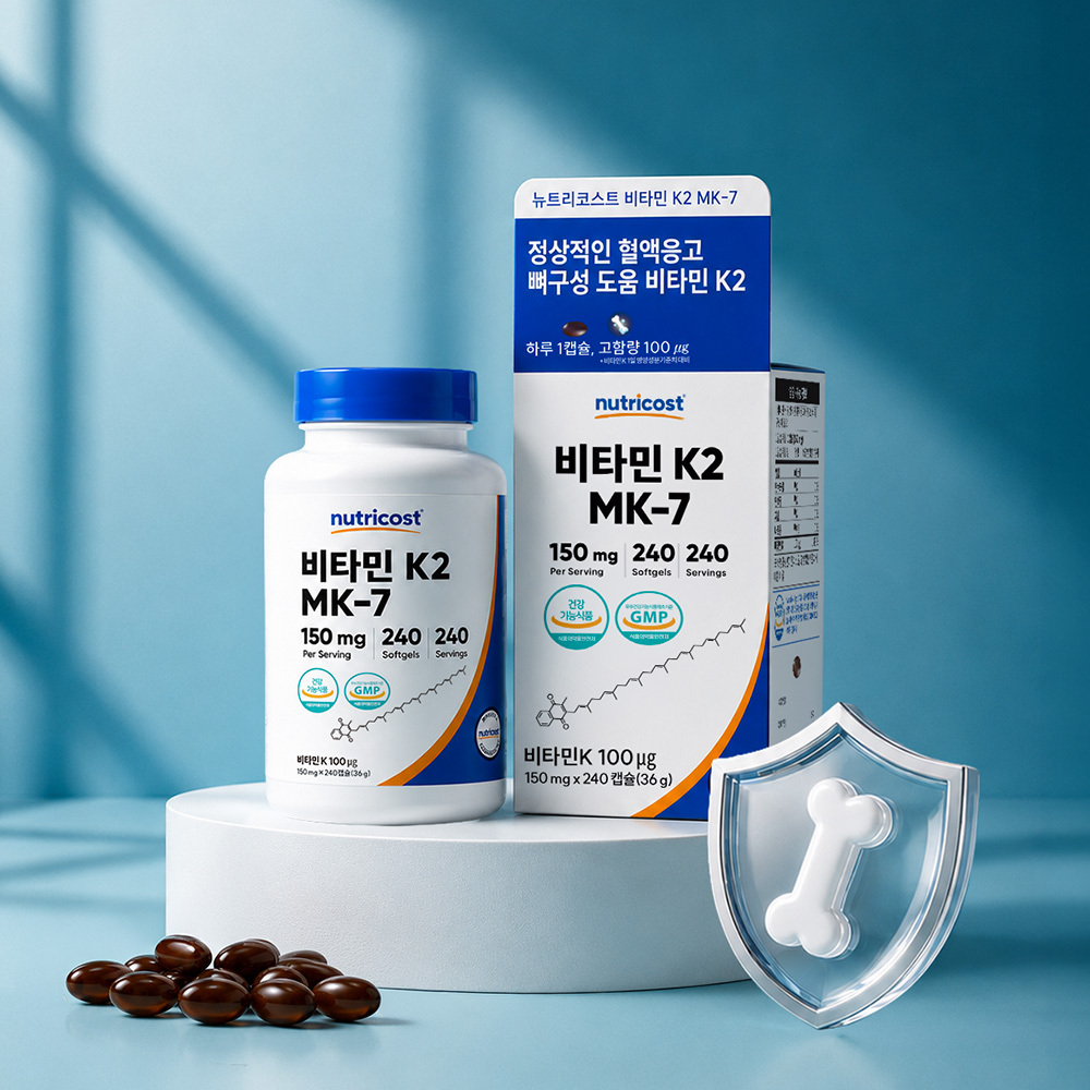 뉴트리코스트 비타민 K2 MK-7 100mcg 소프트젤 240정 (240일분)
