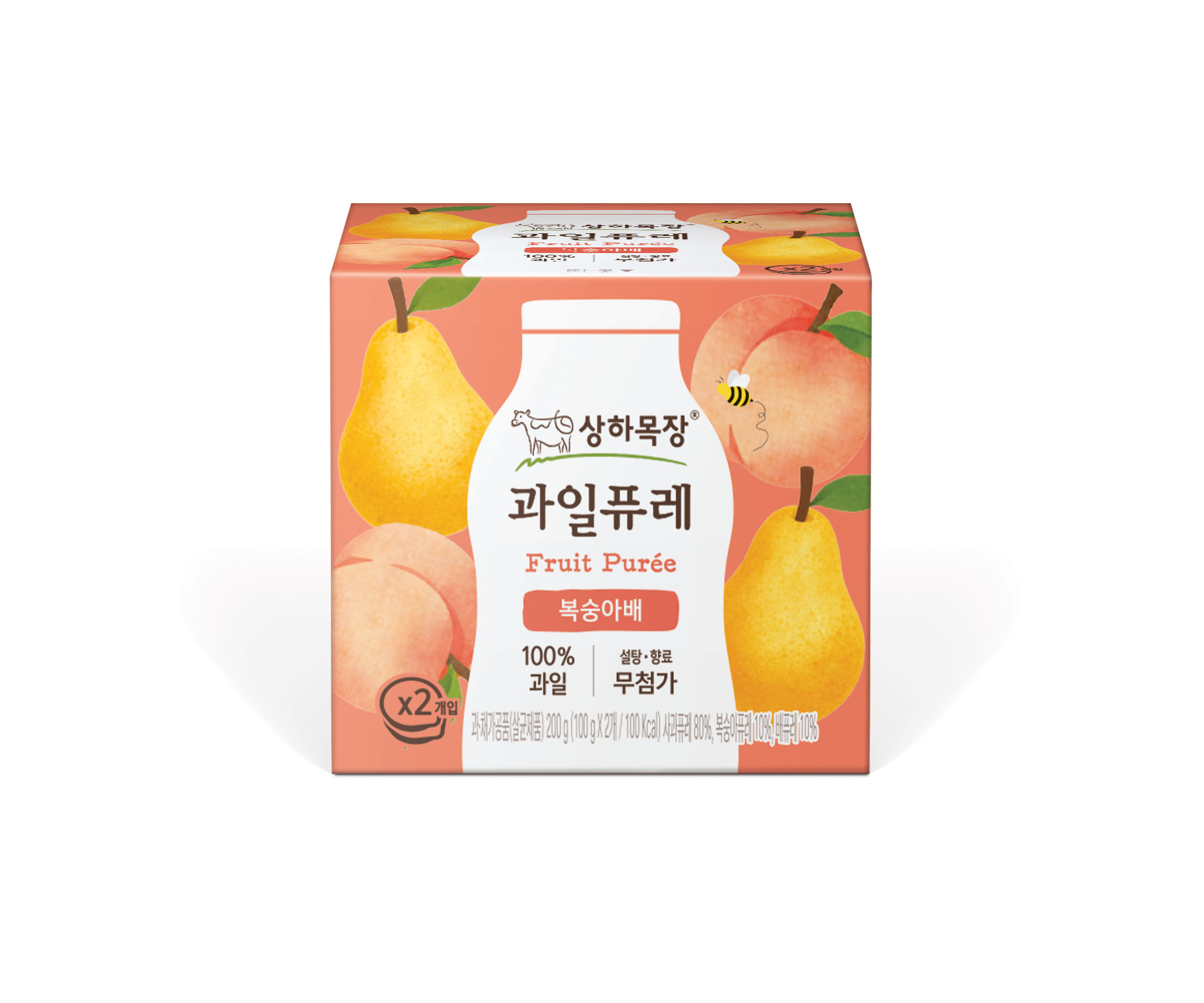 상하목장 과일퓨레 200g 복숭아배
