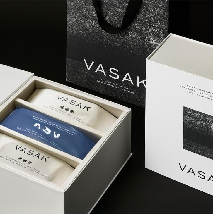 VASAK 바삭 김부각 선물세트 특별구성 210g (연근참깨+보리새우+커피헤이즐넛)