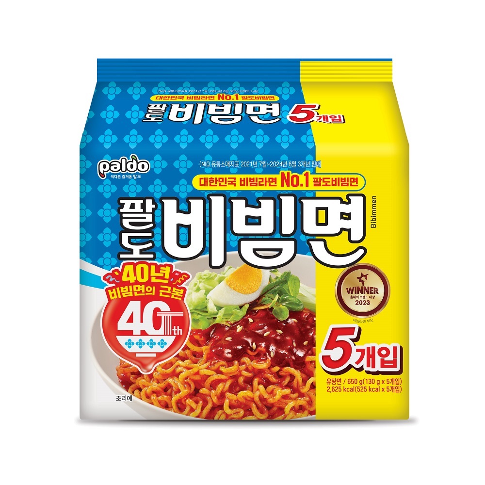 팔도 비빔면 멀티팩 120g*5개입