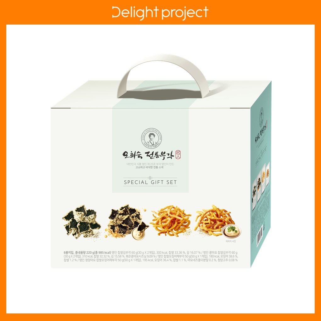 [온라인 단독] 딜라이트 프로젝트 명인 부각 6입 선물세트